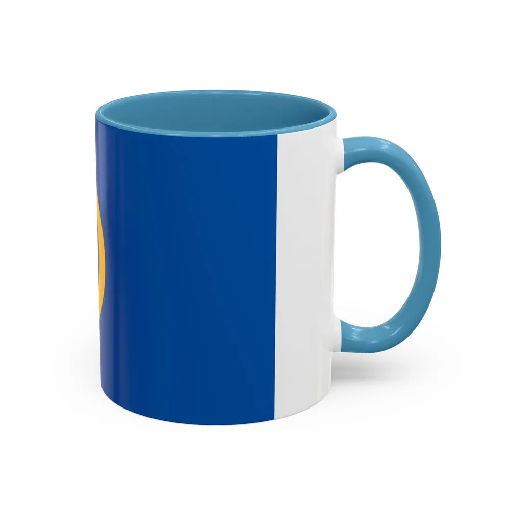 Flag of Calne UK - Accent Coffee Mug-Go Mug Yourself