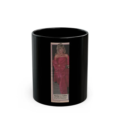 Terry Moore #529 - 3.25x11 Magazine Page Photo Clipping (Vintage Female Icon) Black Coffee Mug-11oz-Go Mug Yourself