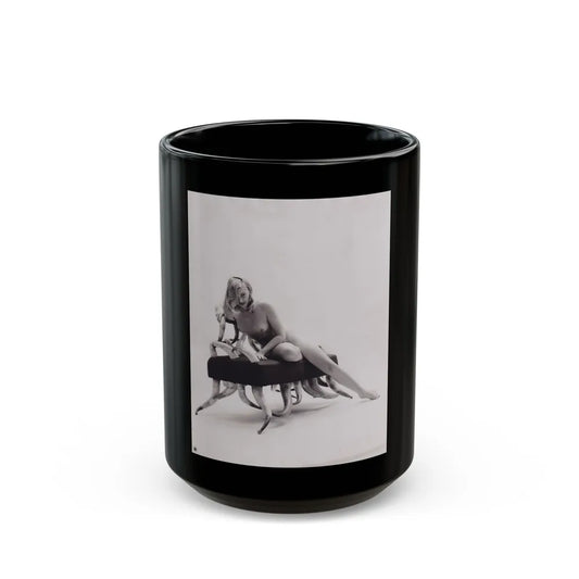 Barbara Nichols #543 (Vintage Female Icon) Black Coffee Mug-15oz-Go Mug Yourself