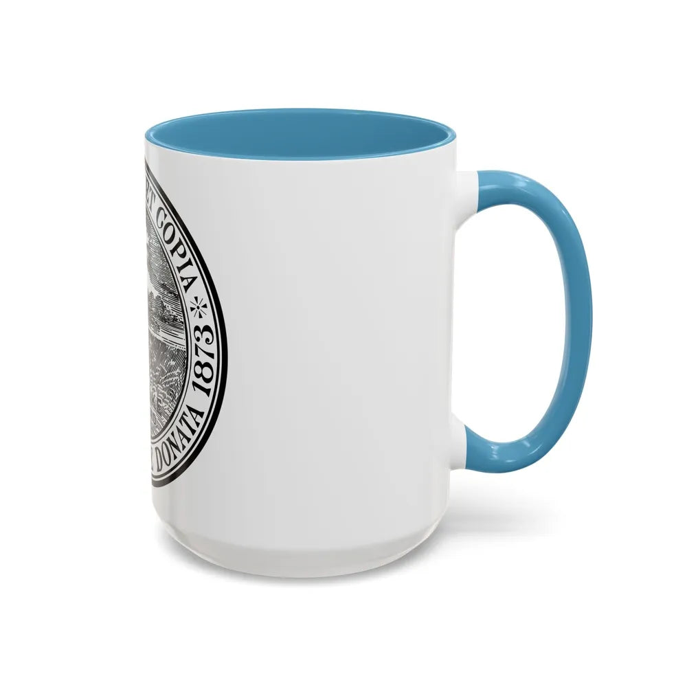 Seal of Holyoke Massachusetts - Accent Coffee Mug-Go Mug Yourself