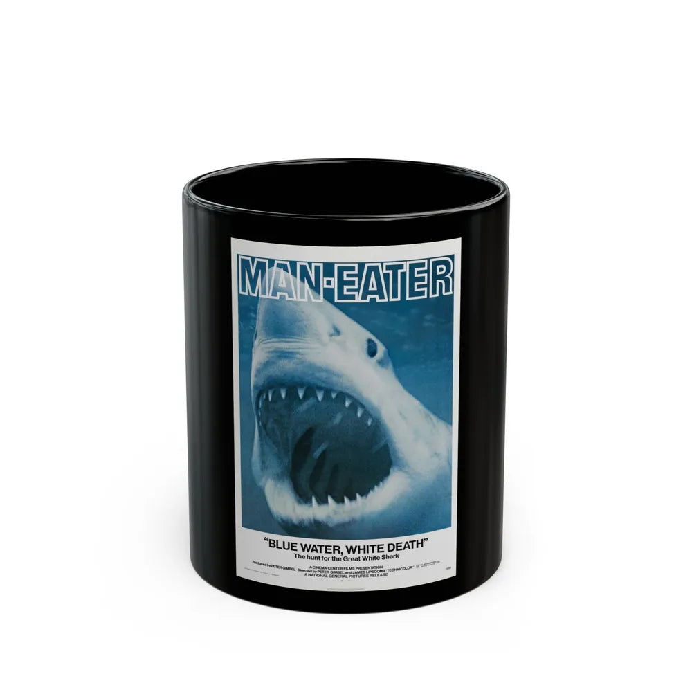 BLUE WATER, WHITE DEATH 1971 Movie Poster - Black Coffee Mug-11oz-Go Mug Yourself