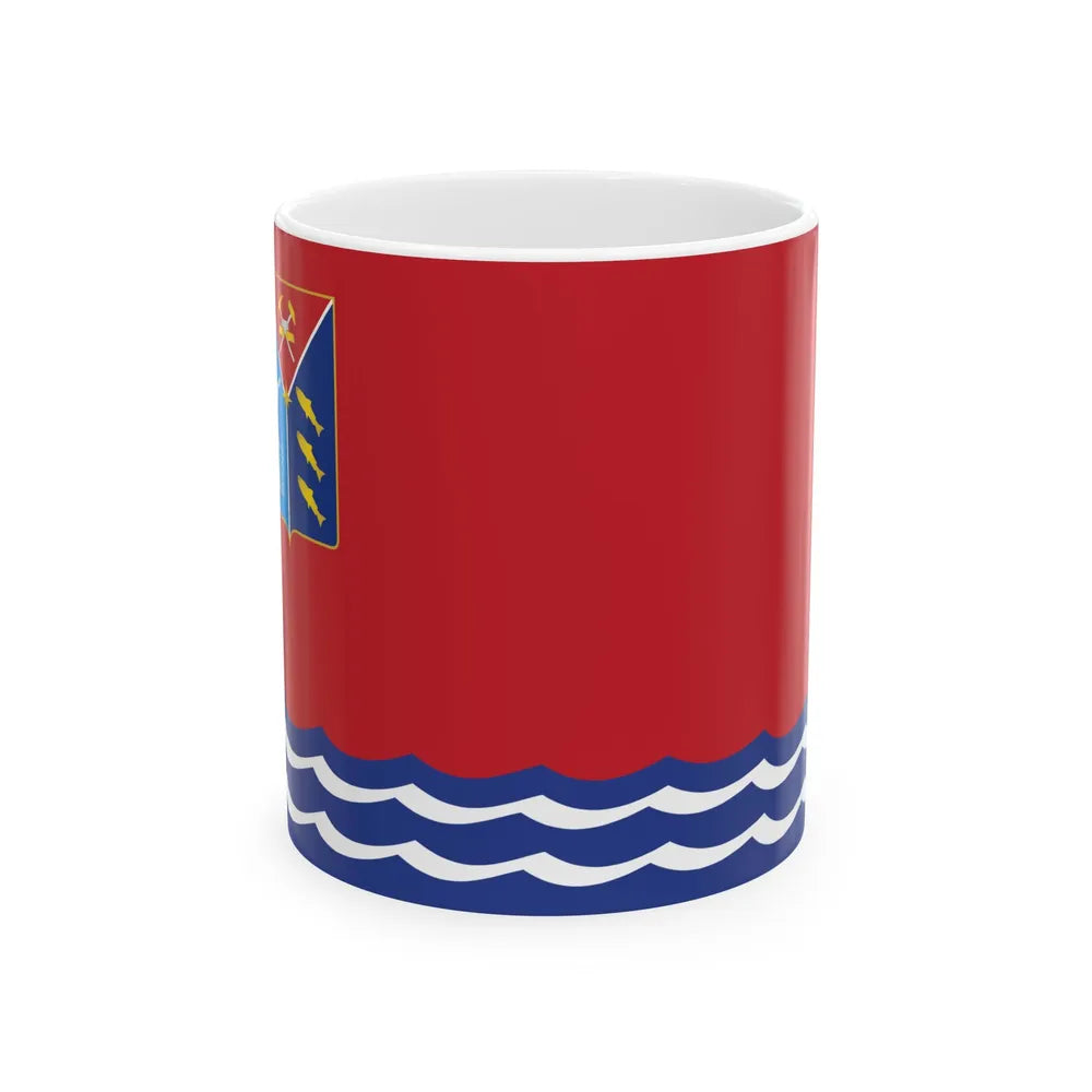 Flag of Magadan Oblast Russia - White Coffee Mug-11oz-Go Mug Yourself