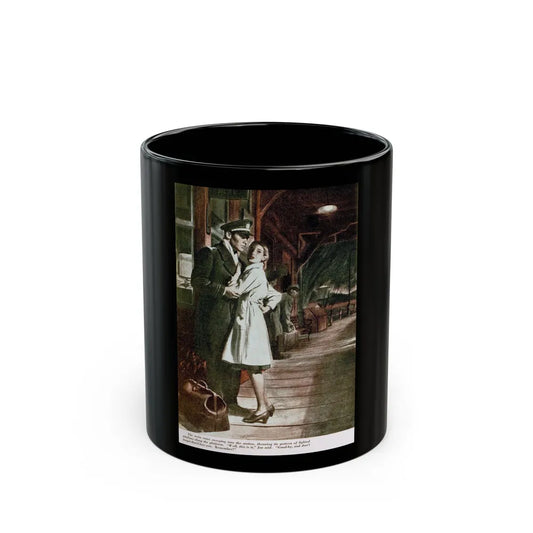 Don't Forget That I Love You, Redbook, May 1945 - Black Coffee Mug-11oz-Go Mug Yourself