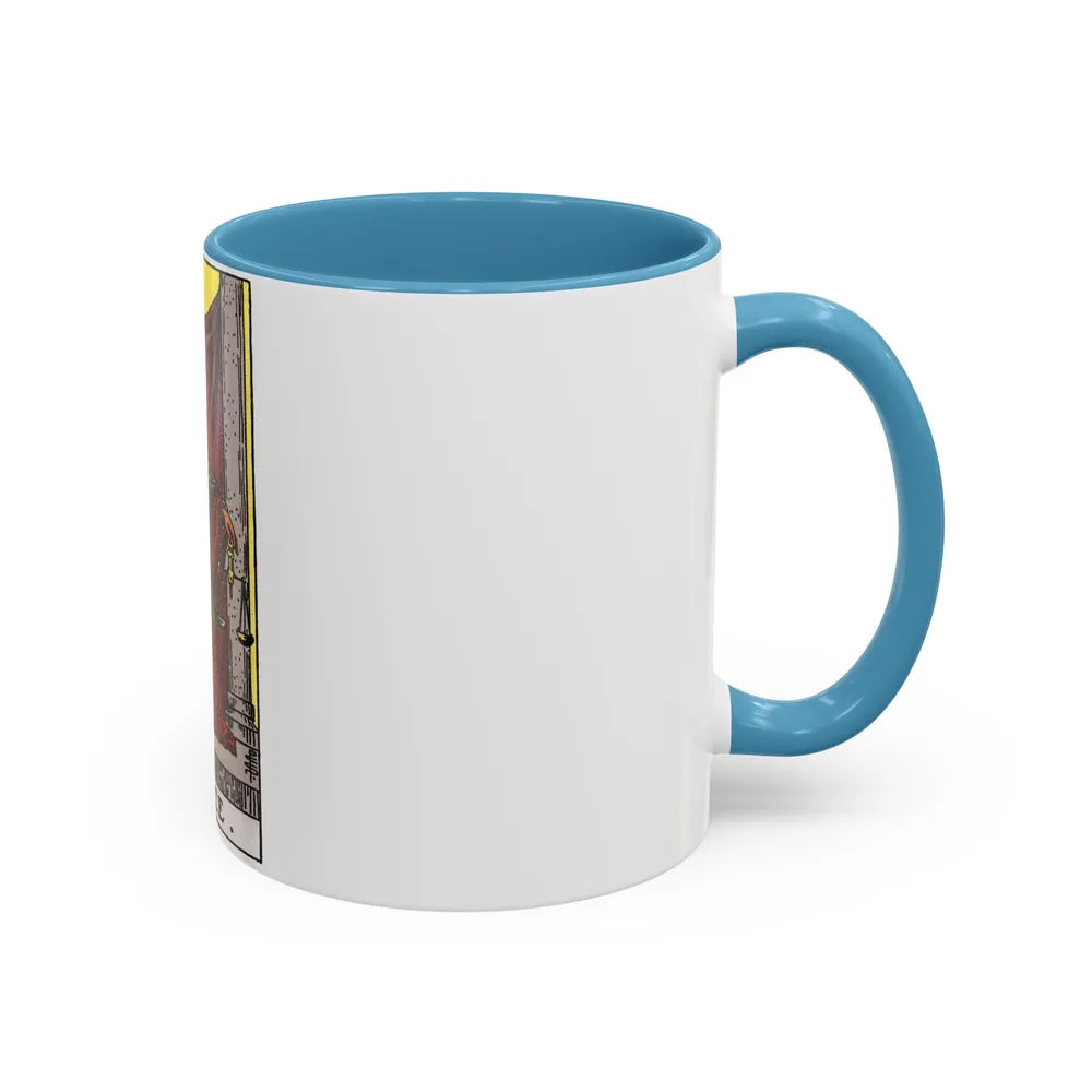 Justice (Tarot Card) Accent Coffee Mug-Go Mug Yourself