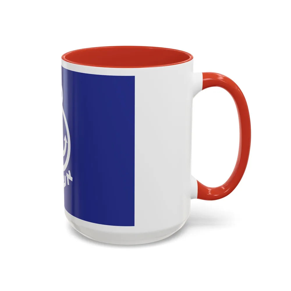 Flag of Ashdod Israel - Accent Coffee Mug-Go Mug Yourself