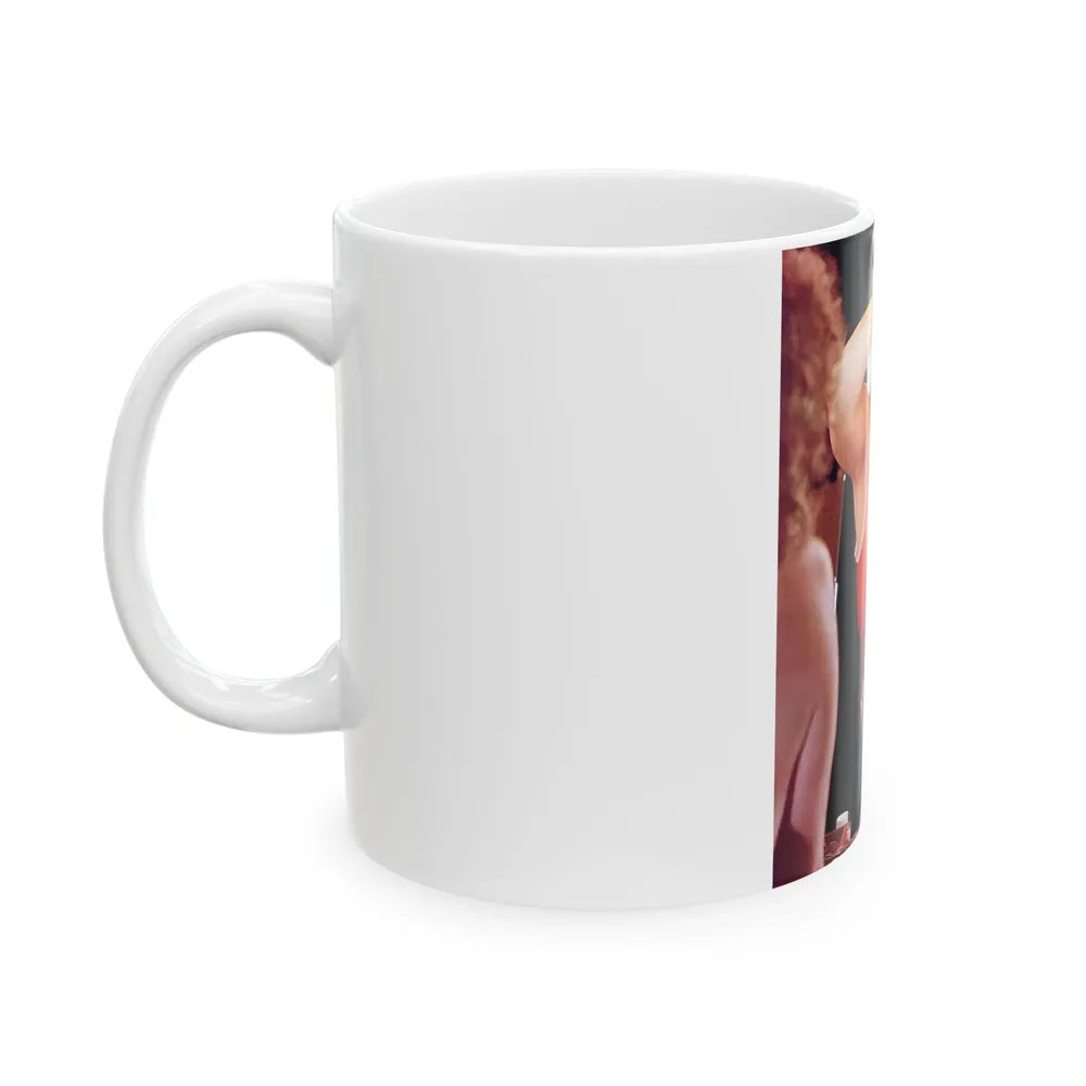 Linda Blair #138 - Partially Topless (Vintage Female Icon) White Coffee Mug-Go Mug Yourself