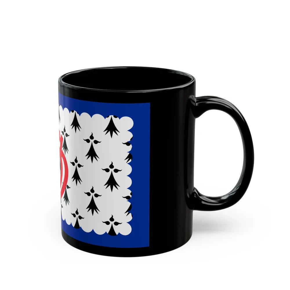 Flag of Pays de la Loire France - Black Coffee Mug-Go Mug Yourself