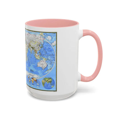 World Map (1988) (Map) Accent Coffee Mug-Go Mug Yourself