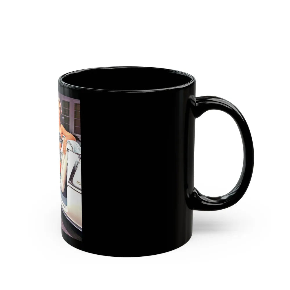 Dorothy Malone #05 2 (Vintage Female Icon) Black Coffee Mug-Go Mug Yourself