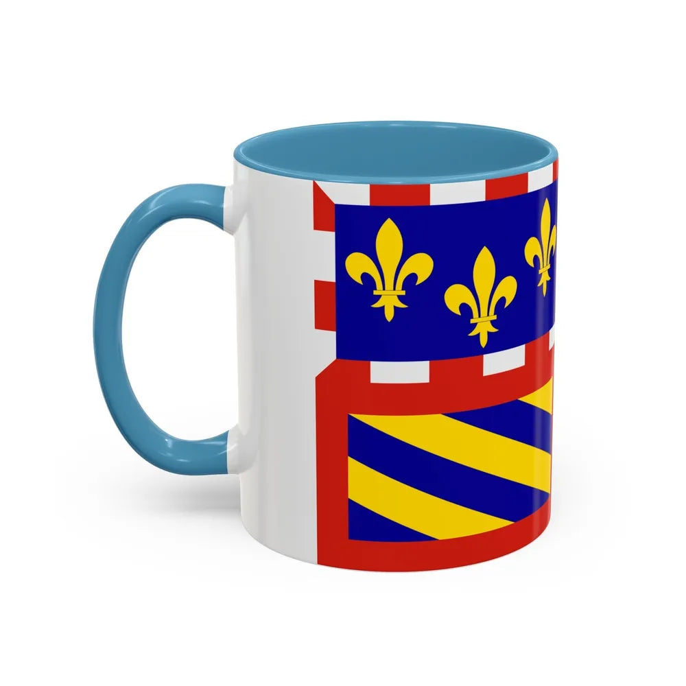 Flag of Bourgogne France - Accent Coffee Mug-Go Mug Yourself