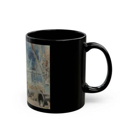 Construction, circa 1911 - Black Coffee Mug-Go Mug Yourself