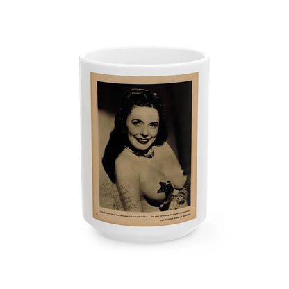 Evelyn West #23 - (Vintage Female Icon) White Coffee Mug-15oz-Go Mug Yourself