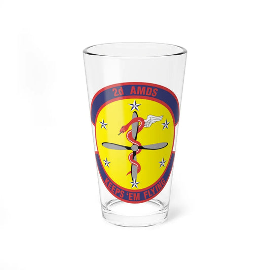 2d Aerospace Medical Squadron (U.S. Air Force) Pint Glass 16oz-16oz-Go Mug Yourself