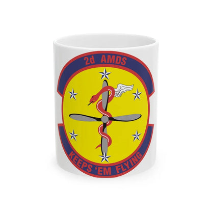 2d Aerospace Medical Squadron (U.S. Air Force) White Coffee Mug-11oz-Go Mug Yourself