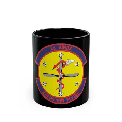 2d Aerospace Medical Squadron (U.S. Air Force) Black Coffee Mug 11oz - Go Mug Yourself
