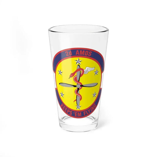 2d Aerospace Medical Squadron (U.S. Air Force) Pint Glass 16oz 16oz - Go Mug Yourself