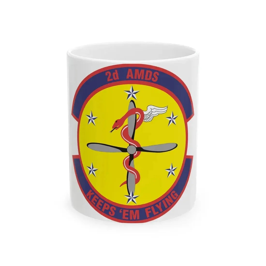 2d Aerospace Medical Squadron (U.S. Air Force) White Coffee Mug 11oz - Go Mug Yourself