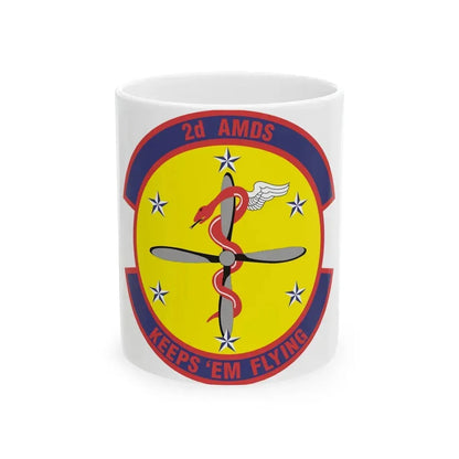 2d Aerospace Medical Squadron (U.S. Air Force) White Coffee Mug 11oz - Go Mug Yourself
