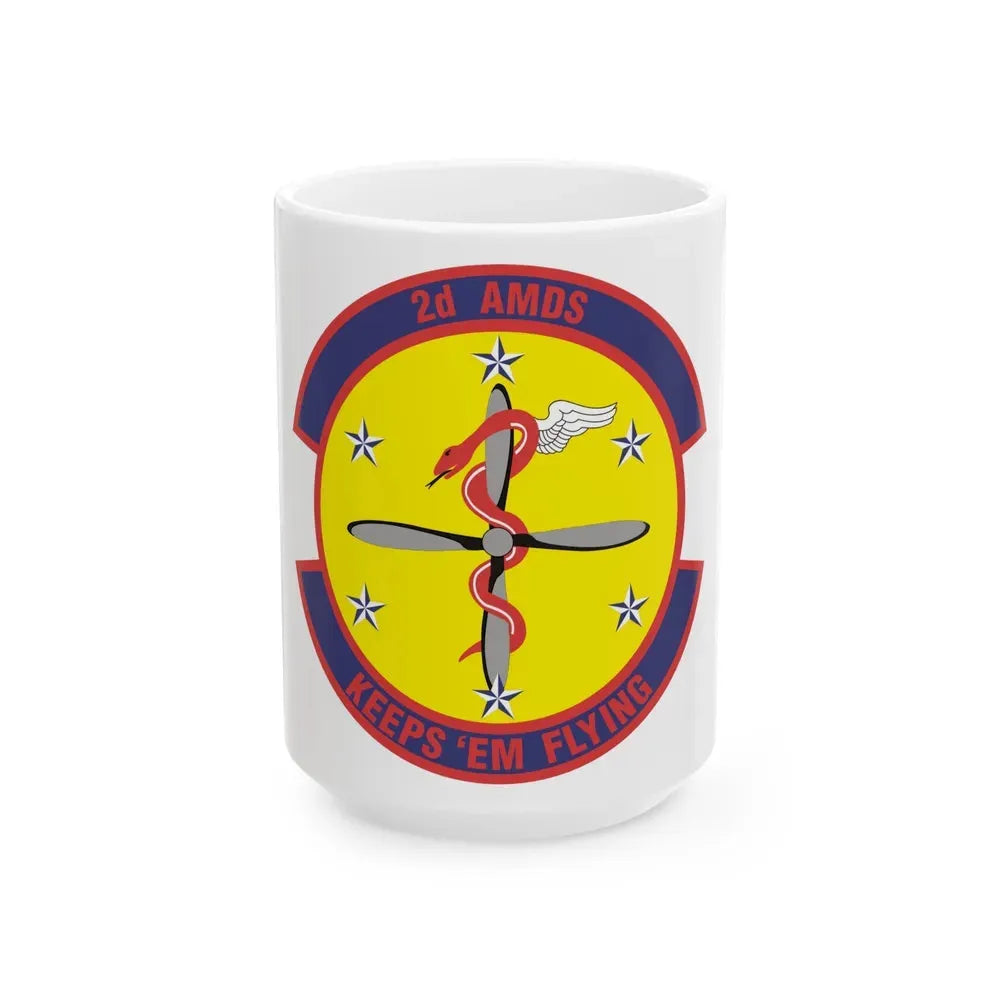 2d Aerospace Medical Squadron (U.S. Air Force) White Coffee Mug 15oz - Go Mug Yourself