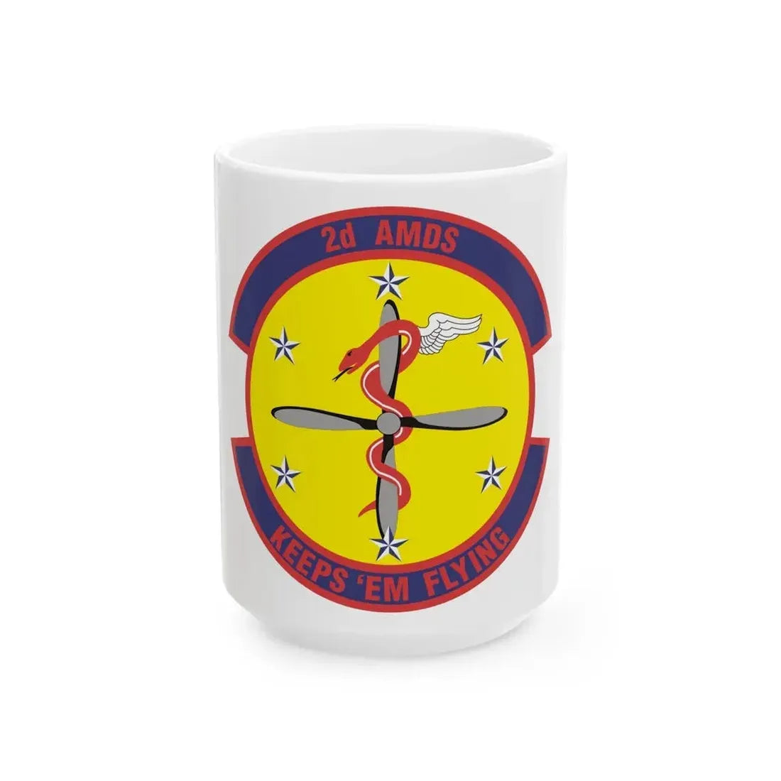 2d Aerospace Medical Squadron (U.S. Air Force) White Coffee Mug 15oz - Go Mug Yourself