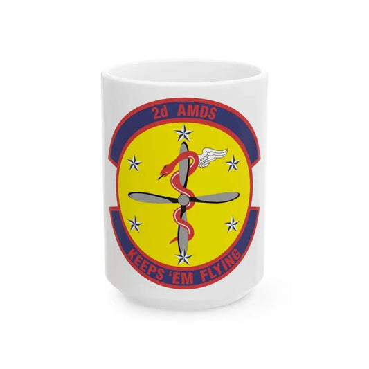 2d Aerospace Medical Squadron (U.S. Air Force) White Coffee Mug 15oz - Go Mug Yourself