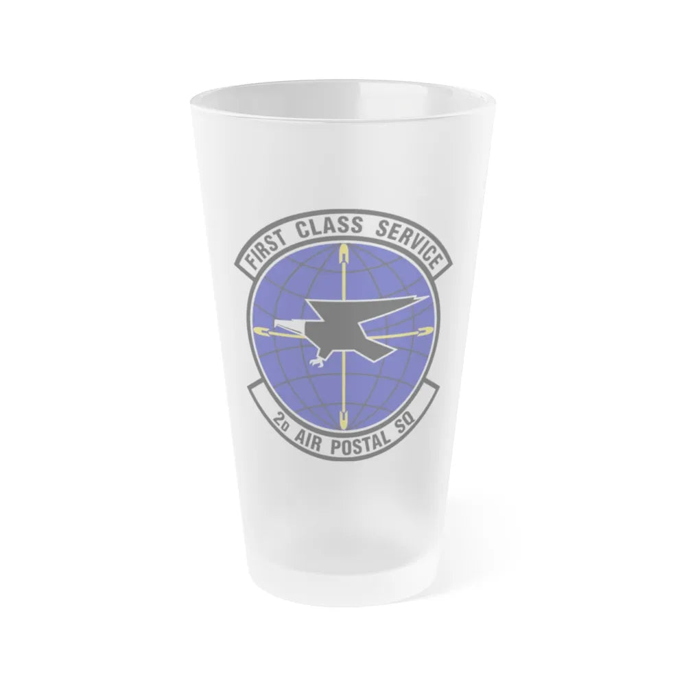 2d Air Postal Squadron (U.S. Air Force) Frosted Pint Glass 16oz-Go Mug Yourself