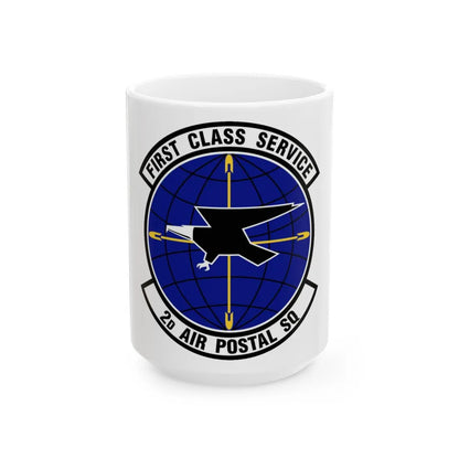 2d Air Postal Squadron (U.S. Air Force) White Coffee Mug-15oz-Go Mug Yourself