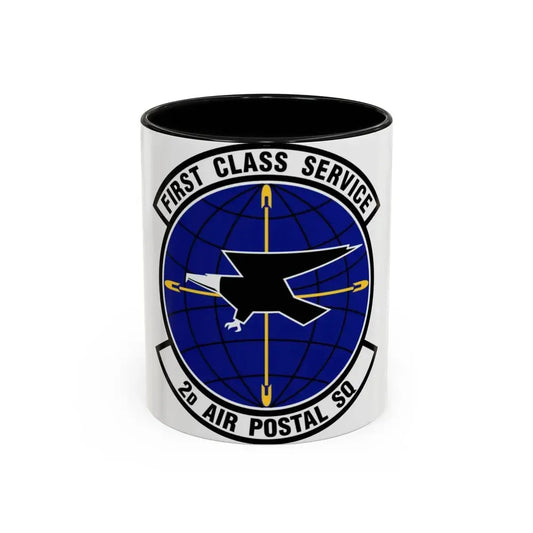 2d Air Postal Squadron (U.S. Air Force) Accent Coffee Mug 11oz Black - Go Mug Yourself