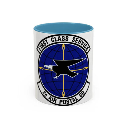 2d Air Postal Squadron (U.S. Air Force) Accent Coffee Mug 11oz Light Blue - Go Mug Yourself
