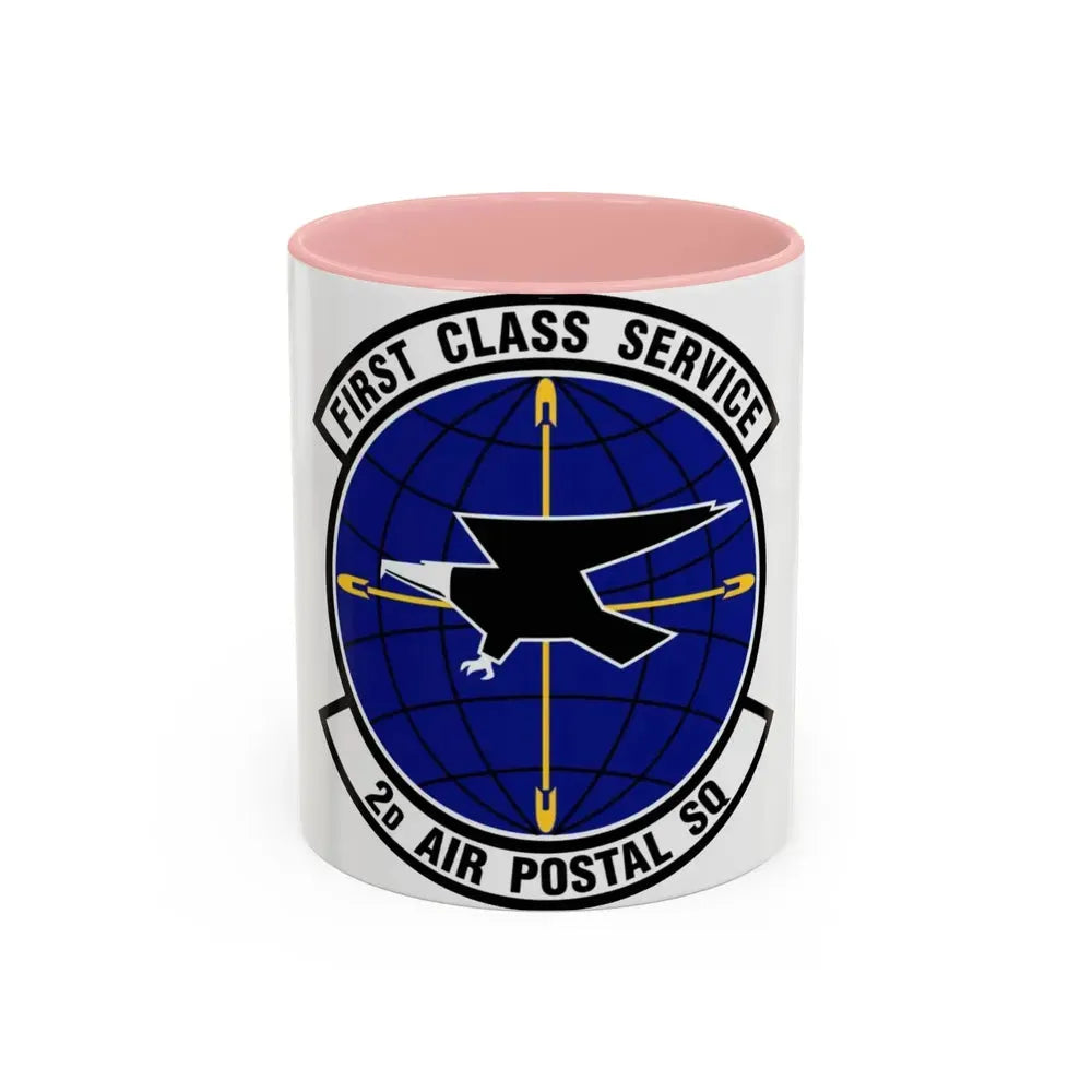 2d Air Postal Squadron (U.S. Air Force) Accent Coffee Mug 11oz Pink - Go Mug Yourself