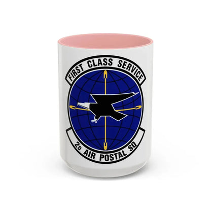 2d Air Postal Squadron (U.S. Air Force) Accent Coffee Mug 15oz Pink - Go Mug Yourself