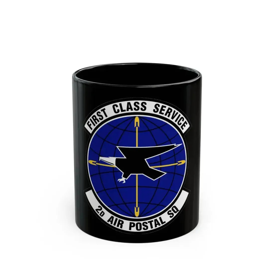 2d Air Postal Squadron (U.S. Air Force) Black Coffee Mug 11oz - Go Mug Yourself