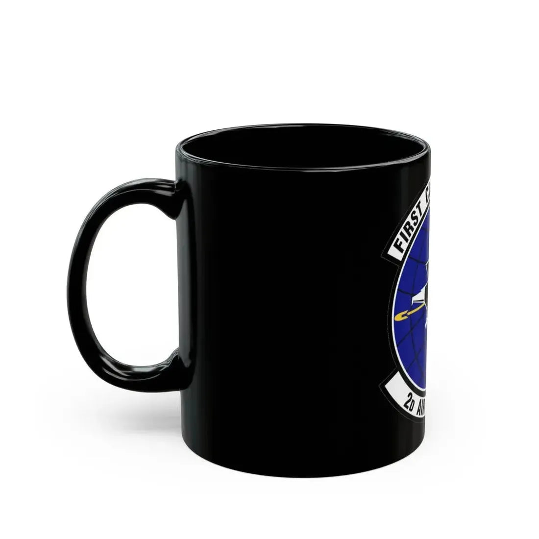 2d Air Postal Squadron (U.S. Air Force) Black Coffee Mug - Go Mug Yourself