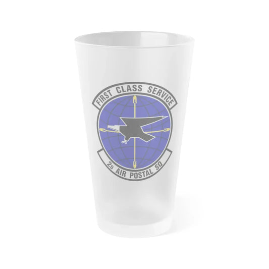 2d Air Postal Squadron (U.S. Air Force) Frosted Pint Glass 16oz Default Title - Go Mug Yourself