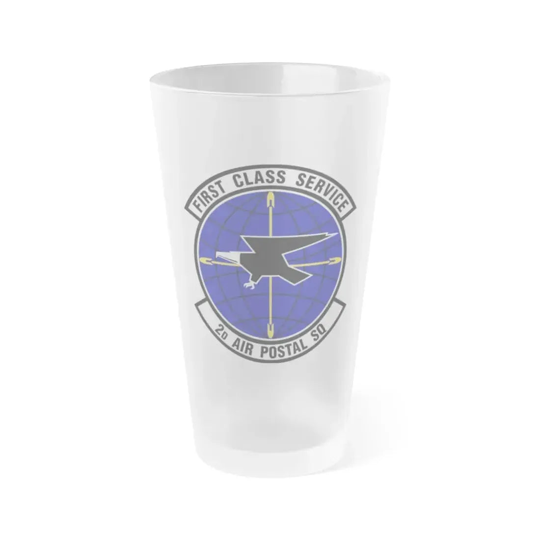 2d Air Postal Squadron (U.S. Air Force) Frosted Pint Glass 16oz Default Title - Go Mug Yourself