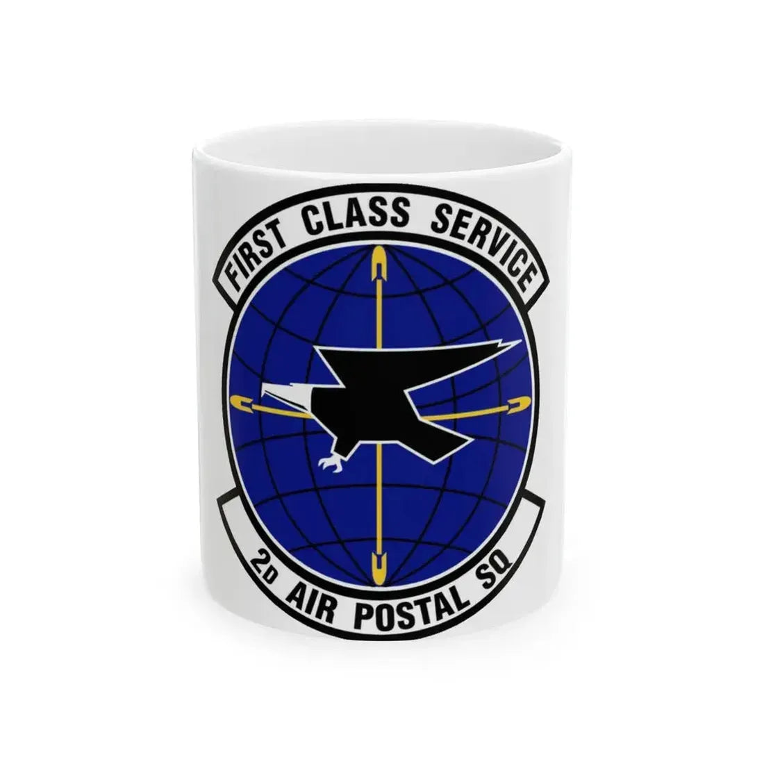 2d Air Postal Squadron (U.S. Air Force) White Coffee Mug 11oz - Go Mug Yourself