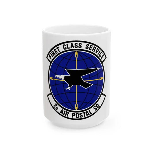 2d Air Postal Squadron (U.S. Air Force) White Coffee Mug 15oz - Go Mug Yourself