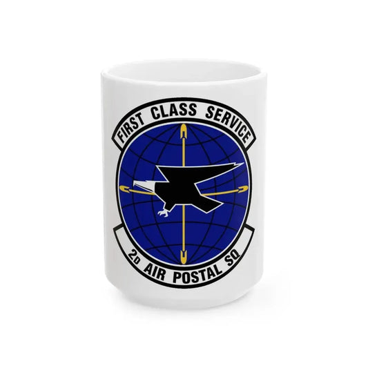 2d Air Postal Squadron (U.S. Air Force) White Coffee Mug 15oz - Go Mug Yourself