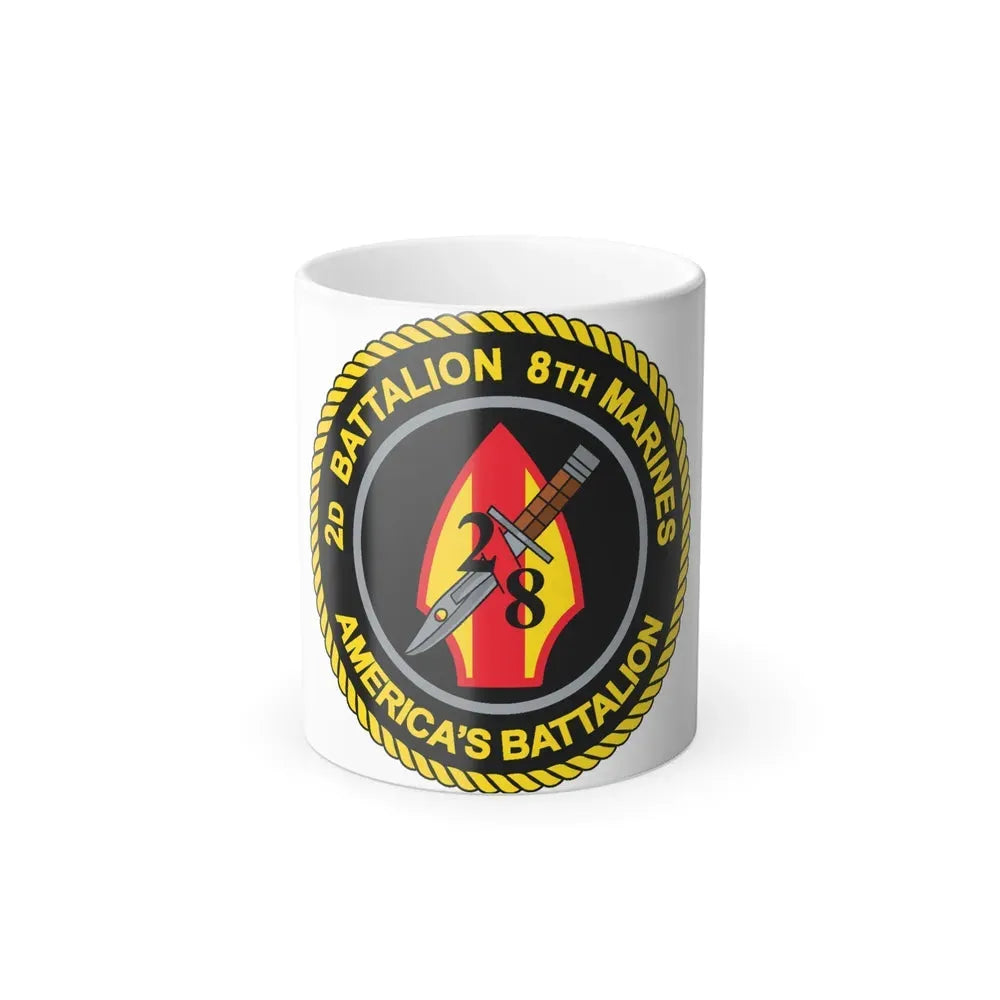 2d Battalion 8th Marines (USMC) Color Changing Coffee Mug 11oz - Go Mug Yourself