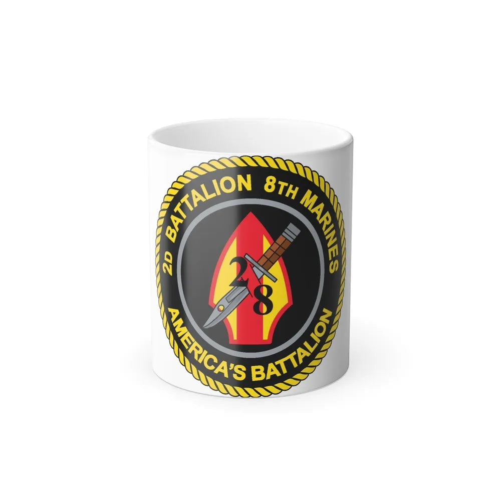 2d Battalion 8th Marines (USMC) Color Changing Mug 11oz-11oz-Go Mug Yourself