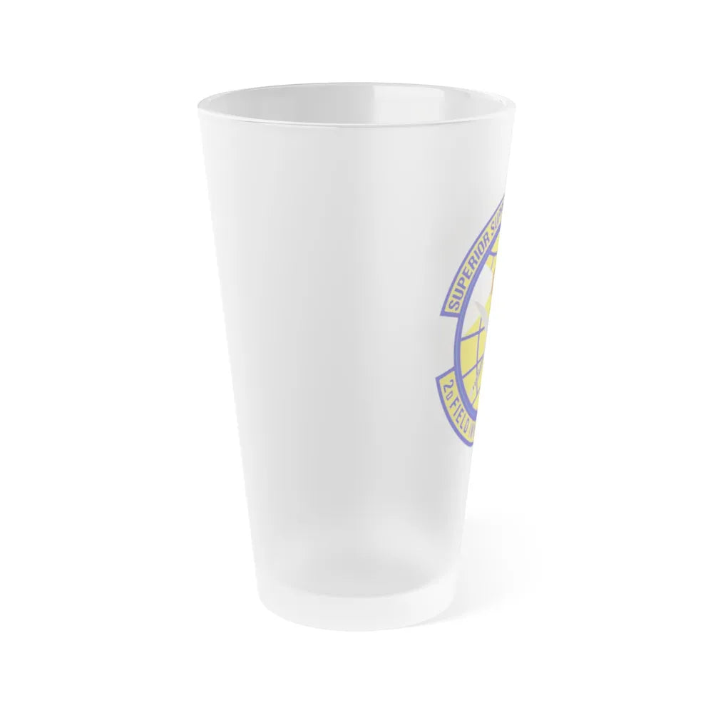 2d Field Investigations Squadron (U.S. Air Force) Frosted Pint Glass 16oz-Go Mug Yourself