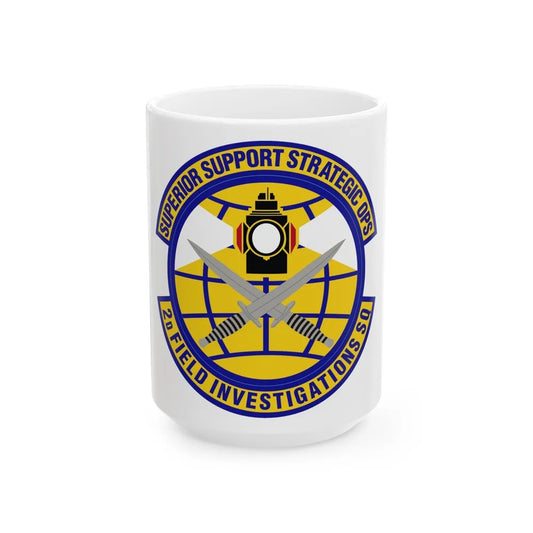 2d Field Investigations Squadron (U.S. Air Force) White Coffee Mug-15oz-Go Mug Yourself