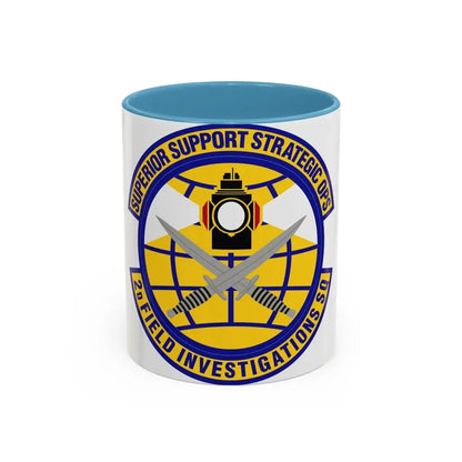 2d Field Investigations Squadron (U.S. Air Force) Accent Coffee Mug 11oz Light Blue - Go Mug Yourself