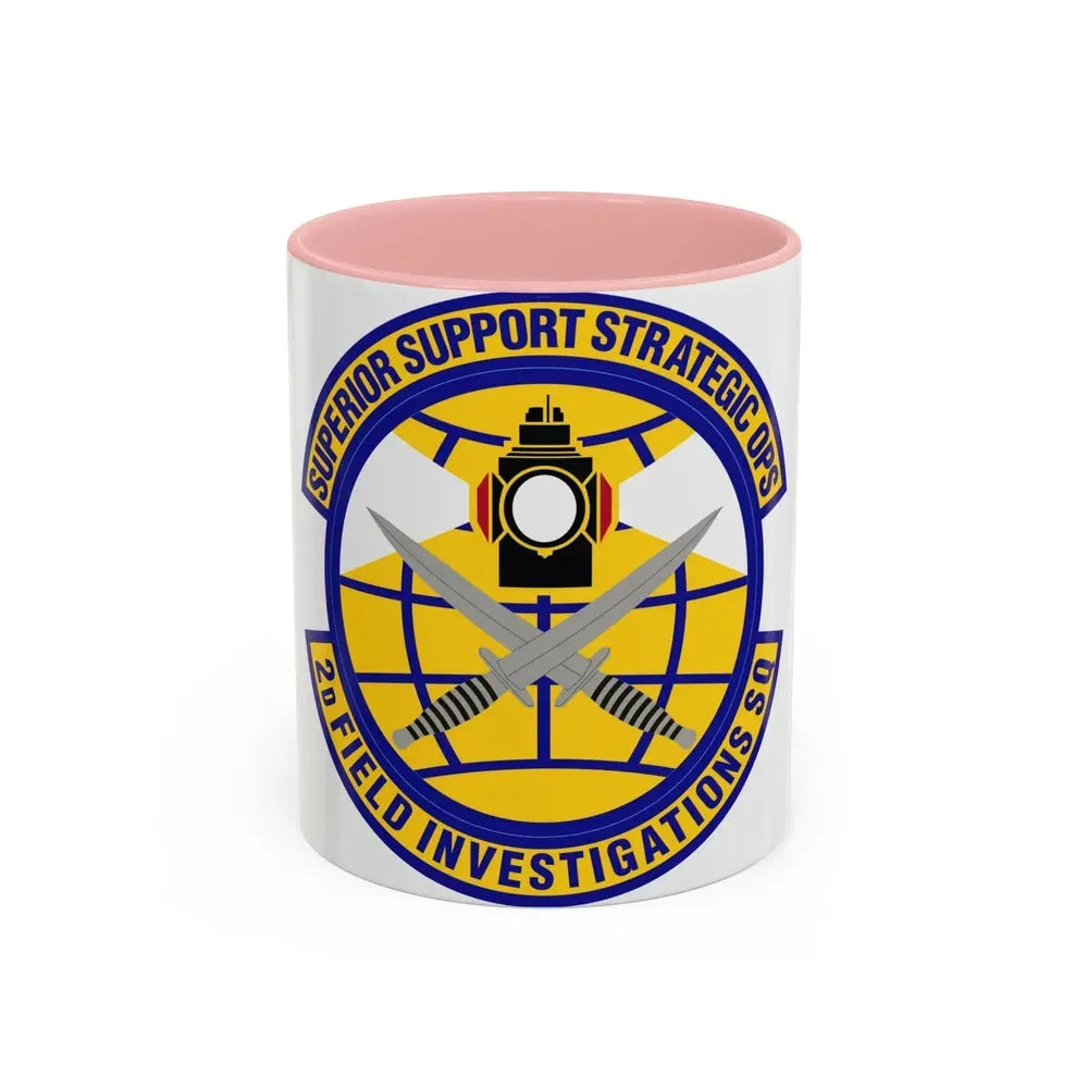 2d Field Investigations Squadron (U.S. Air Force) Accent Coffee Mug 11oz Pink - Go Mug Yourself