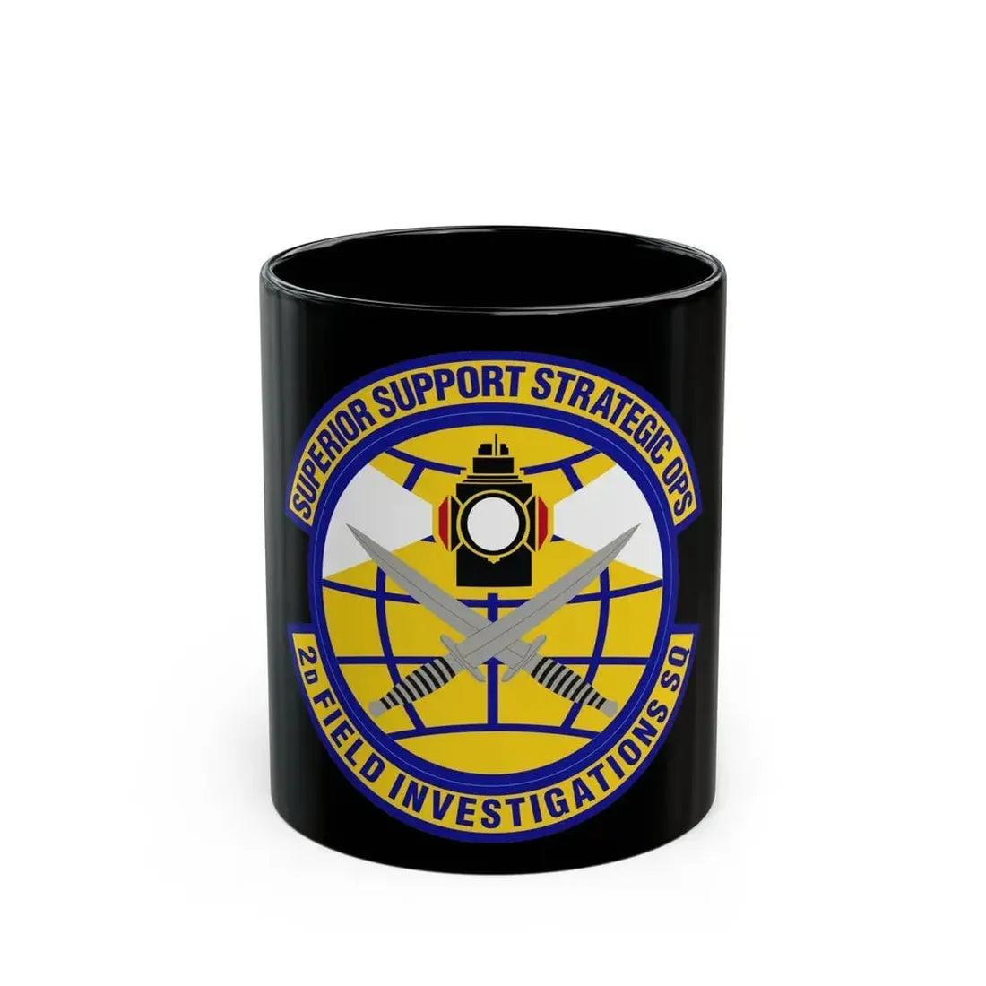 2d Field Investigations Squadron (U.S. Air Force) Black Coffee Mug 11oz - Go Mug Yourself