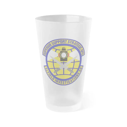 2d Field Investigations Squadron (U.S. Air Force) Frosted Pint Glass 16oz 16oz Frosted - Go Mug Yourself