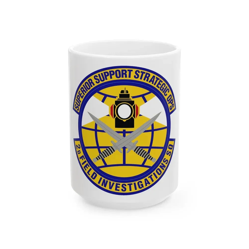2d Field Investigations Squadron (U.S. Air Force) White Coffee Mug 15oz - Go Mug Yourself