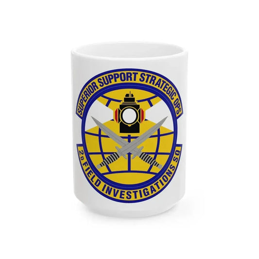 2d Field Investigations Squadron (U.S. Air Force) White Coffee Mug 15oz - Go Mug Yourself