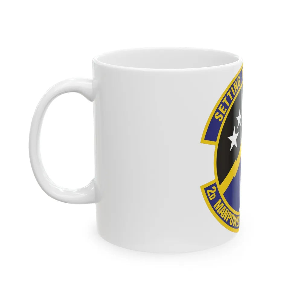 2d Manpower Requirements Squadron (U.S. Air Force) White Coffee Mug-Go Mug Yourself