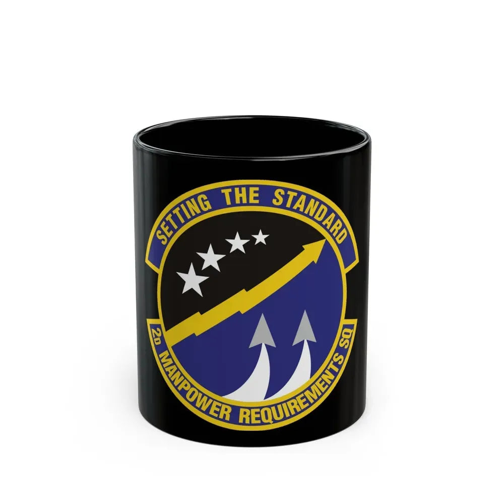 2d Manpower Requirements Squadron (U.S. Air Force) Black Coffee Mug 11oz - Go Mug Yourself
